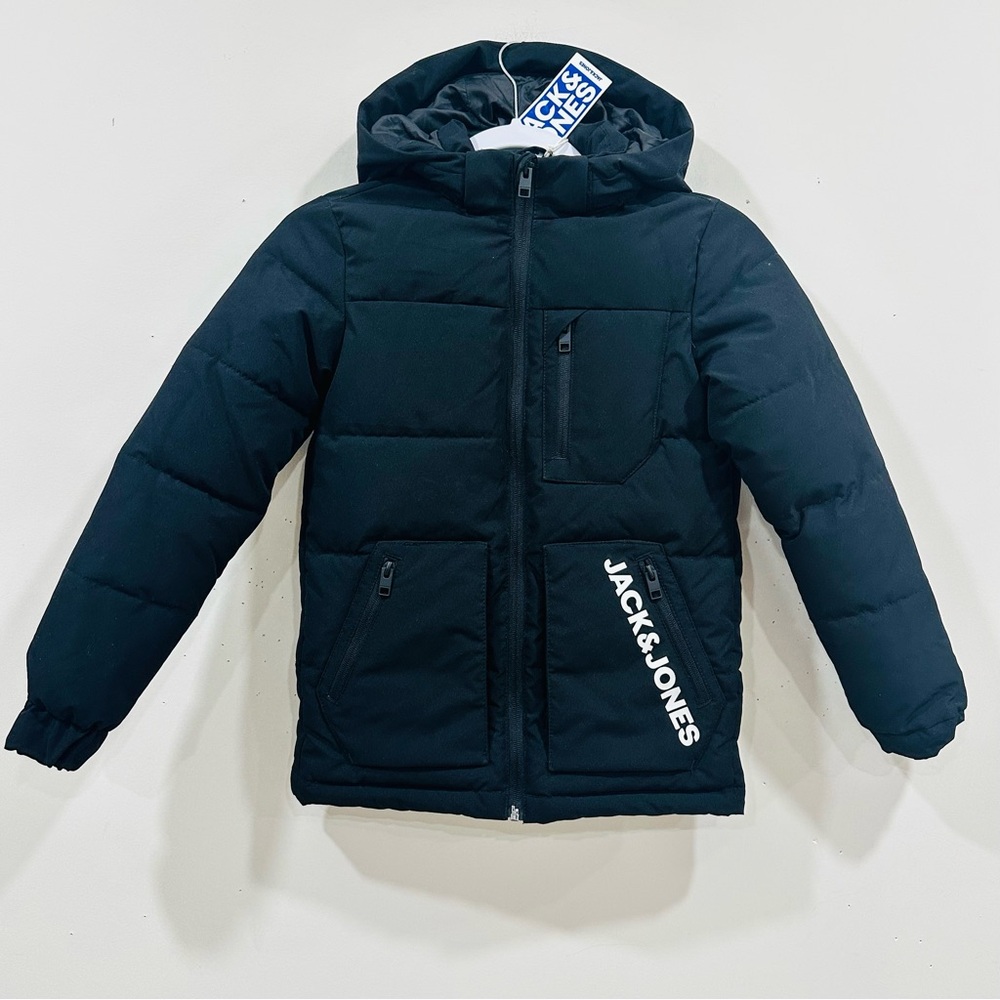 Jack & Jones Junior Boys Puffer‎ Jacket - Black - Size 140 (10 Years) NWT